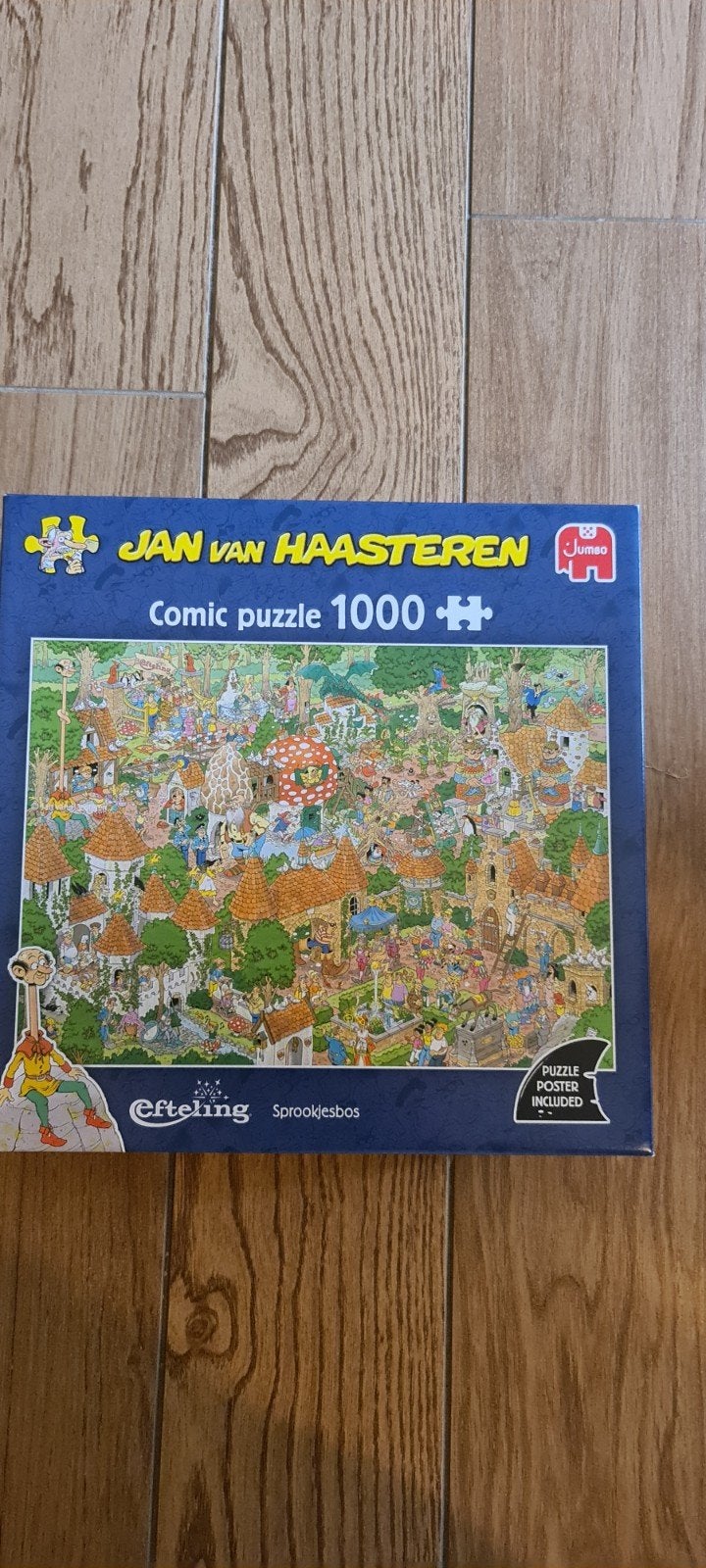 Jan van Haasteren Efteling Sprookjesbos 1000 stukjes, Hobby en Vrije tijd, Denksport en Puzzels, Ophalen of Verzenden, 500 t/m 1500 stukjes