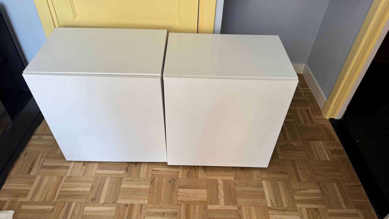 IKEA Besta Kastje 60x42x64 wit hoogglans (2 stuks), Ophalen, Gebruikt
