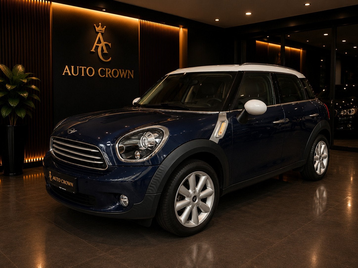 Mini Countryman 1.6 Cooper Automaat + 056.664km ! NAP, Gebruikt, Euro 6, Blauw, Leder en Stof