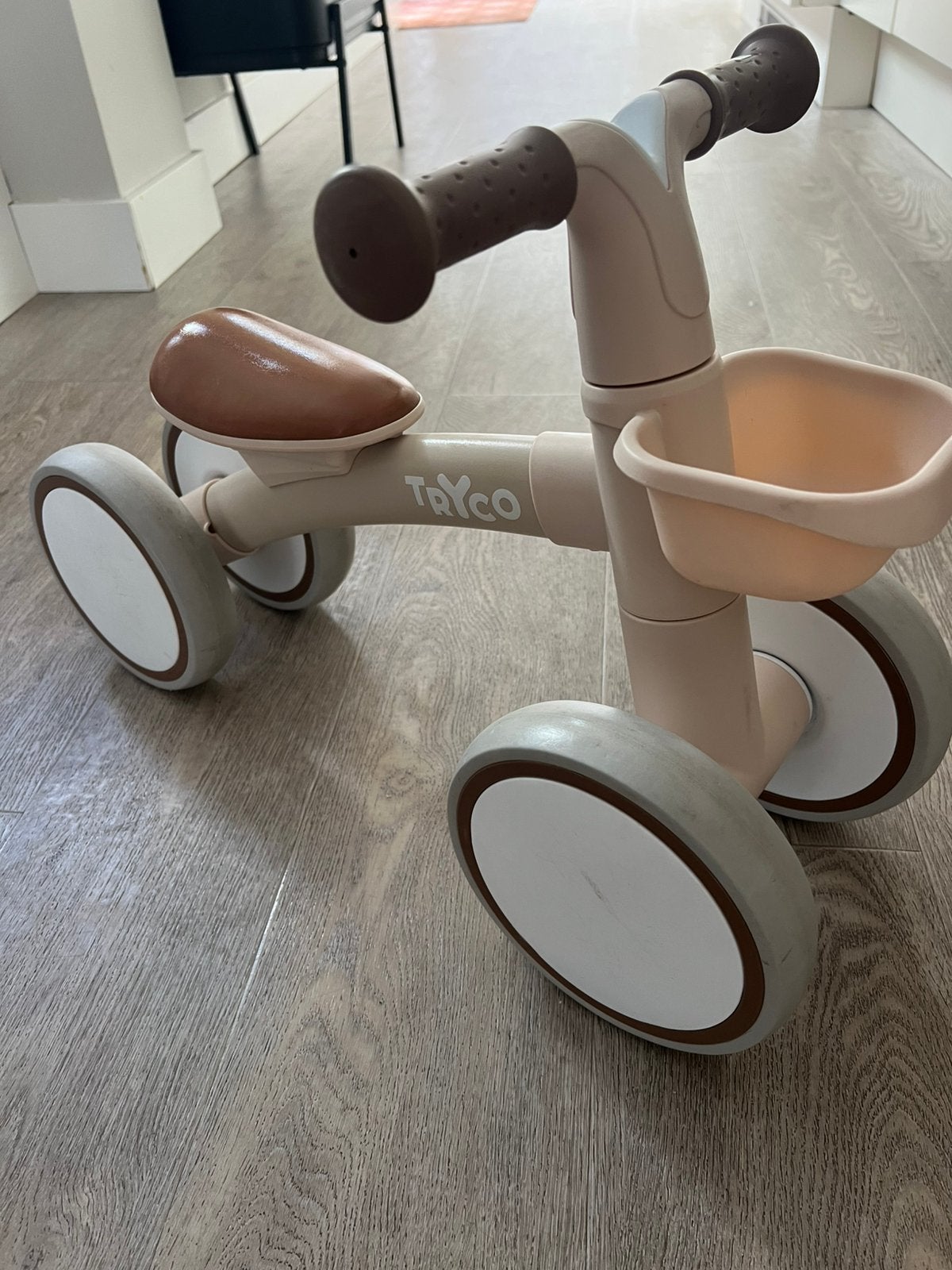 Loopfiets tryco, Ophalen, Gebruikt