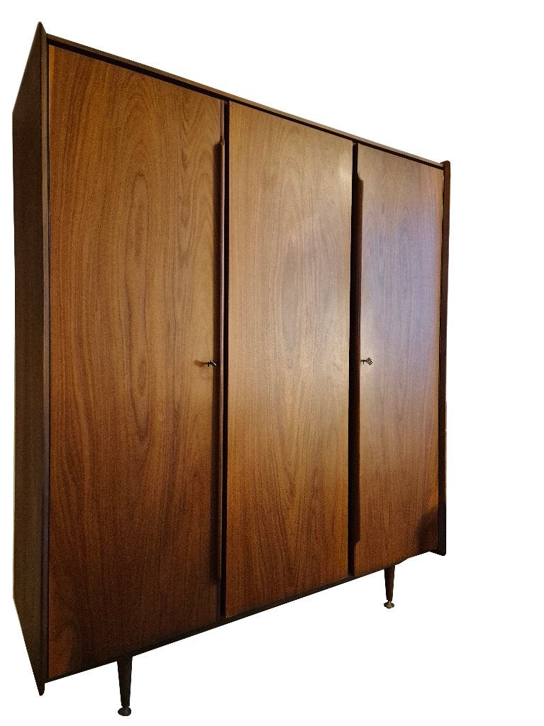 Fantastische vintage Scandinavisch design teak kledingkast, Huis en Inrichting, Kasten | Kledingkasten, Ophalen, Gebruikt, 150 tot 200 cm