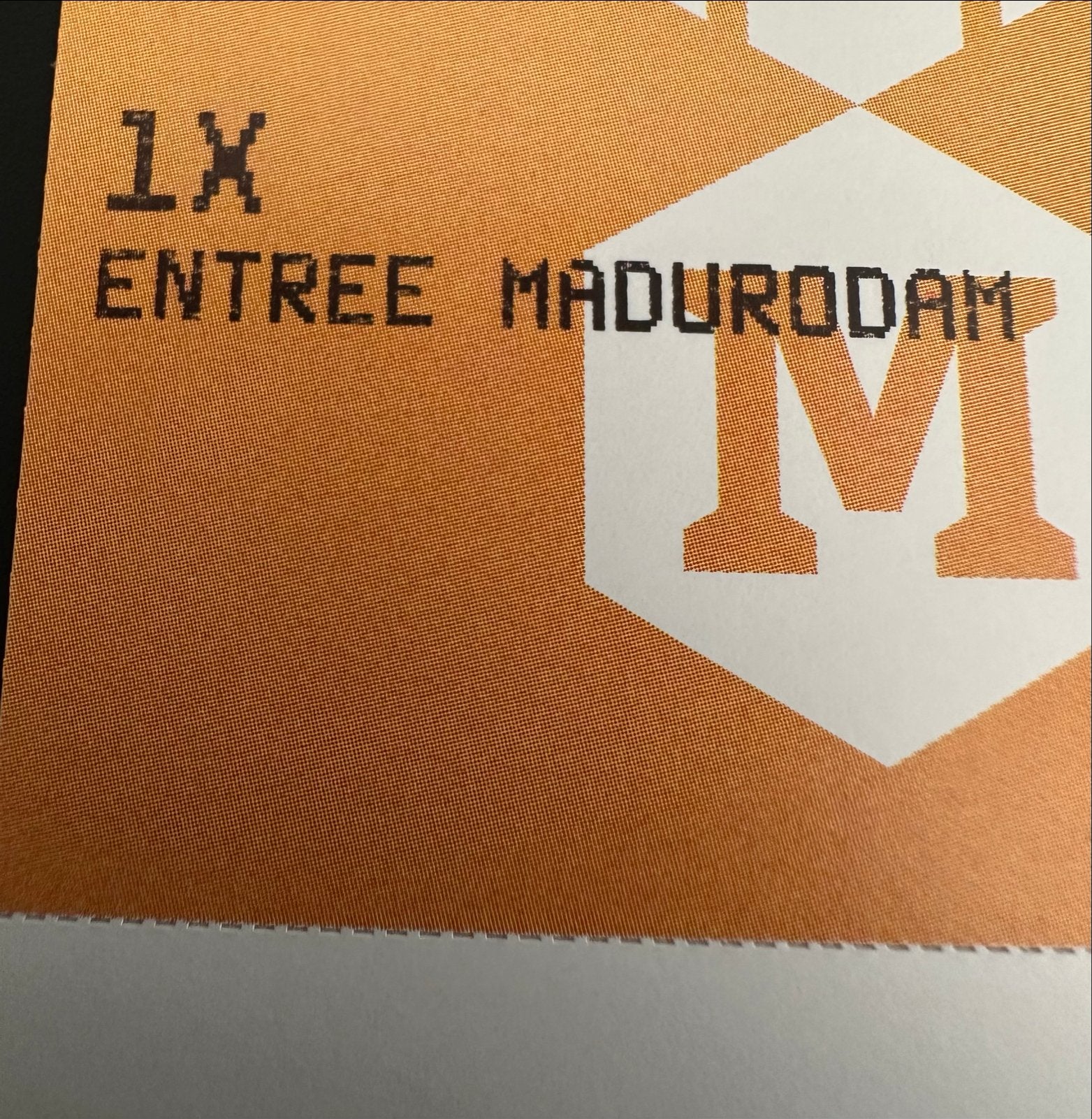 Laatste 4 kaartjes voor Madurodam!, Drie personen of meer, Ticket of Toegangskaart