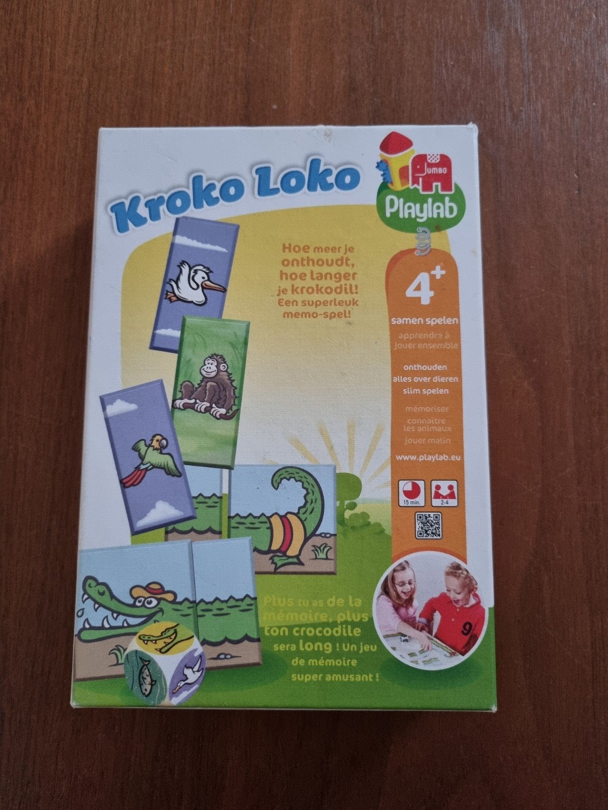 Jumbo Playlab Kroko Loko Geheugenspel, Een of twee spelers, Ophalen of Verzenden, Gebruikt, Jumbo Playlab