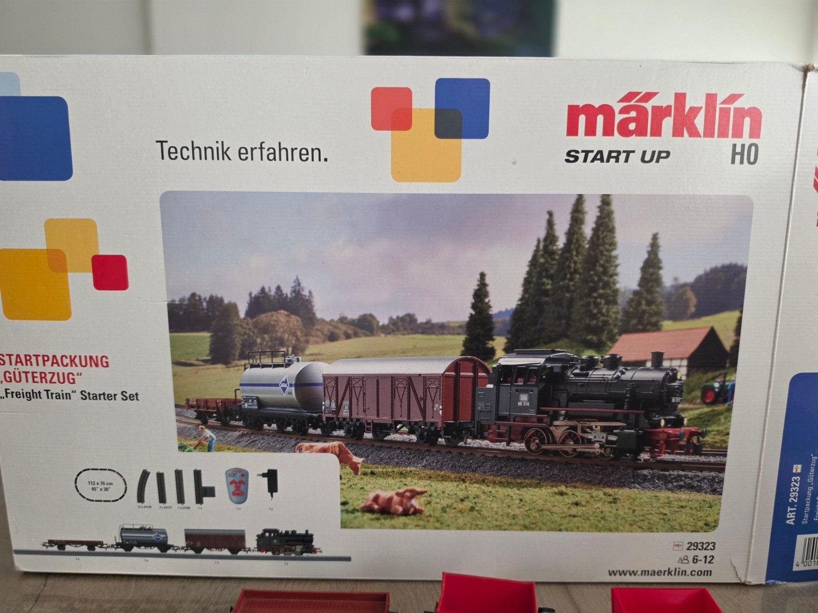 Marklin start up set 29323 + Diverse rails met wagons travo, Ophalen, Wisselstroom, Rails, Zo goed als nieuw