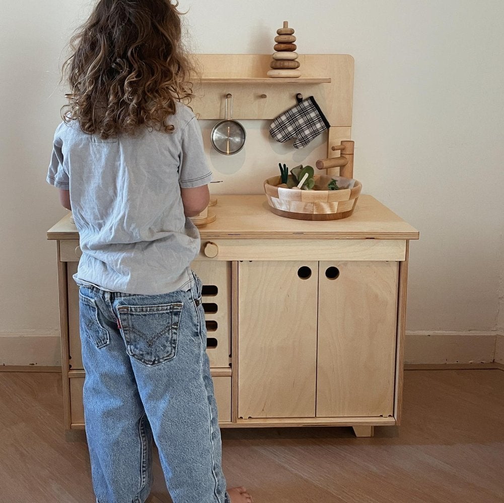 Midmini Houten Speelkeuken - Handgemaakt in Litouwen, Ophalen, Gebruikt, Hout, Speelkeuken