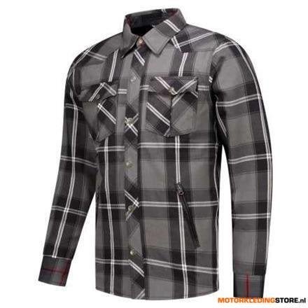 Rusty Stitches Neil V2 Motorshirt, Grijs-Wit, Motoren, Ophalen of Verzenden, Nieuw met kaartje