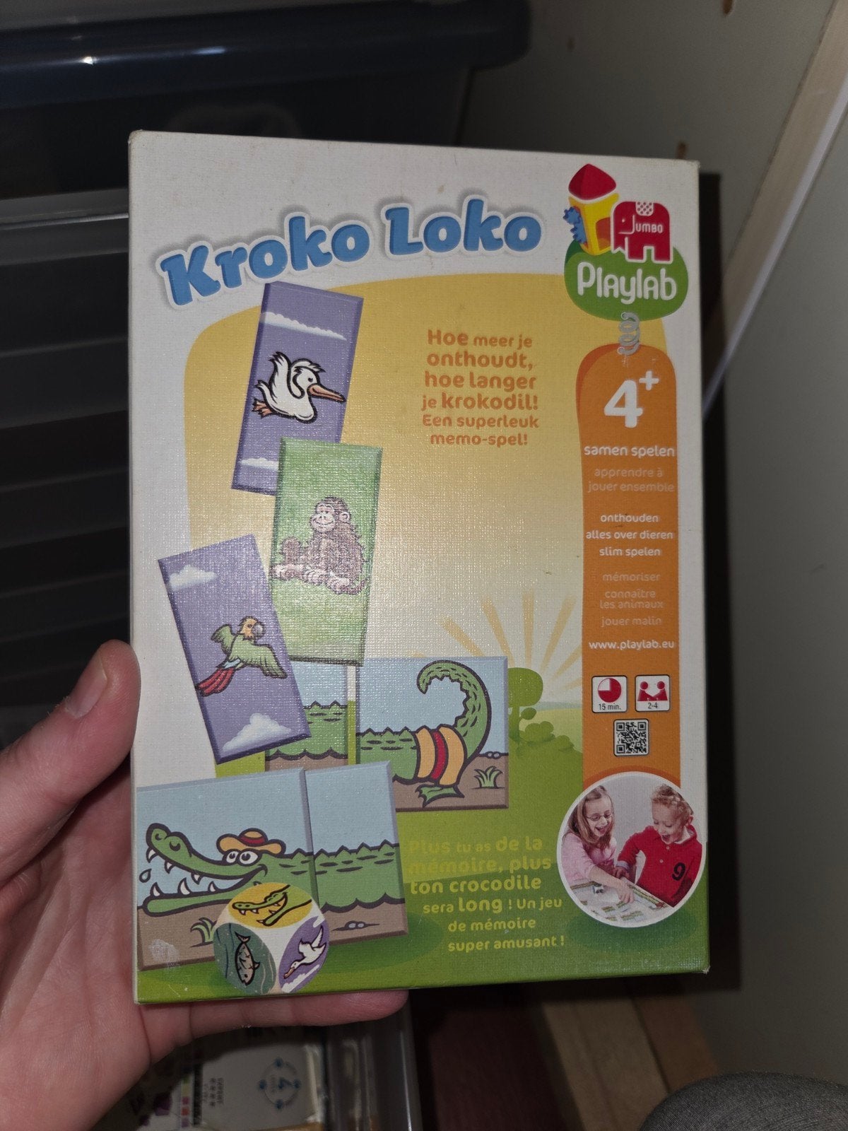 Kroko Loko - Leuk geheugenspel van Jumbo Playlab, Drie of vier spelers, Ophalen of Verzenden, Zo goed als nieuw, Jumbo Playlab
