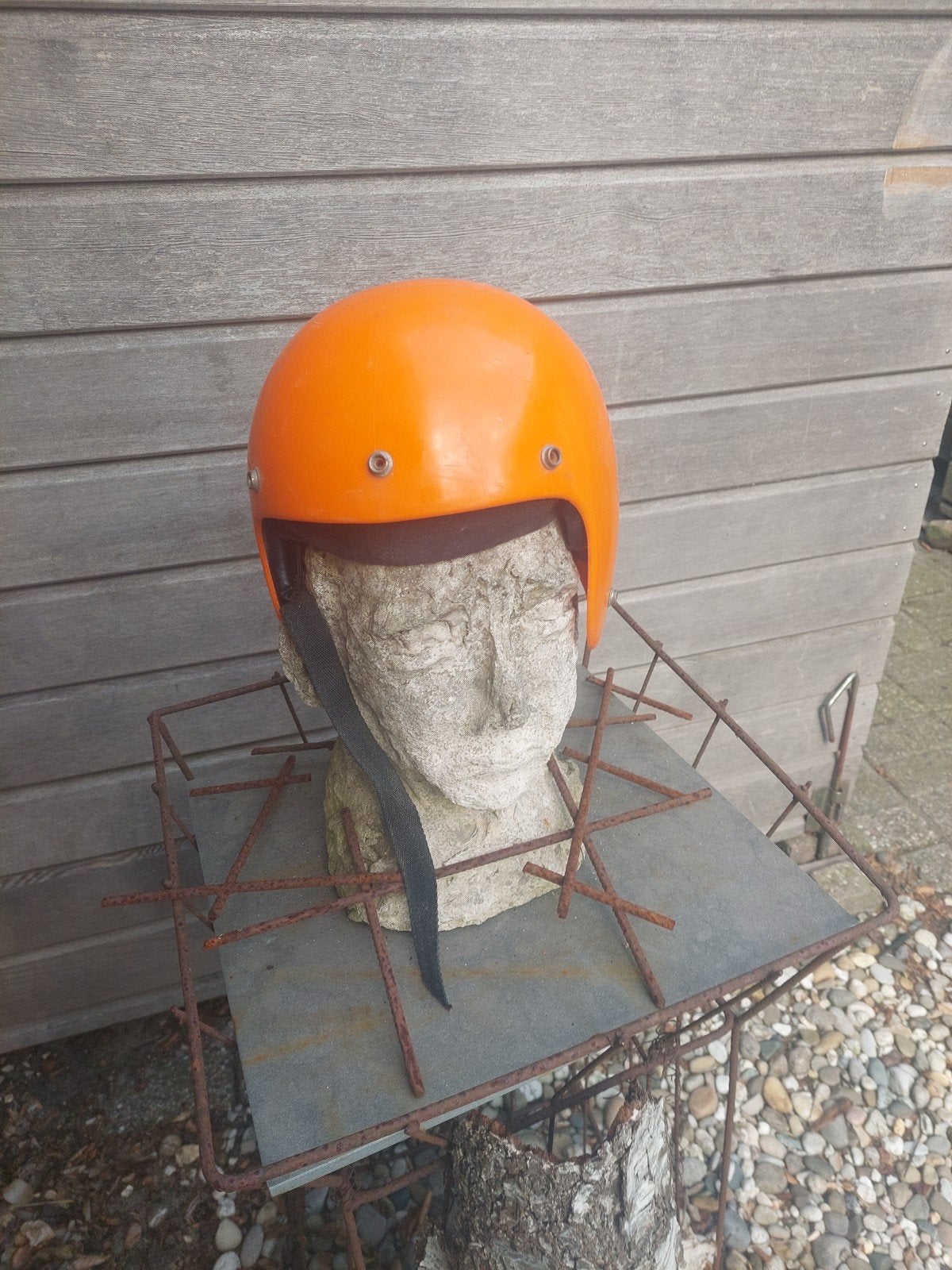 Vintage helm - Maat M, Fietsen en Brommers, Brommerhelmen, Ophalen of Verzenden, Overige merken