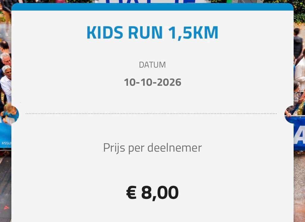 GEZOCHT: kids run 1,5 KM, Eén persoon, Overige soorten