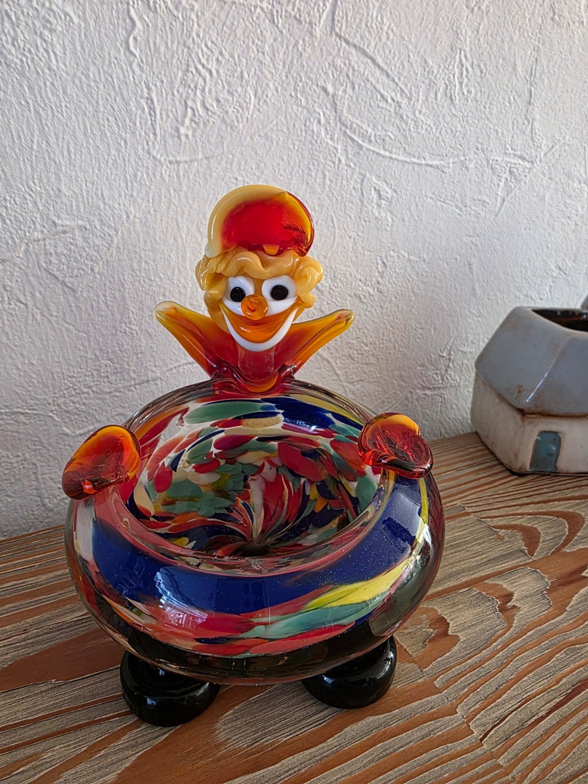 Glazen clown asbak/schaaltje - Murano, Verzenden