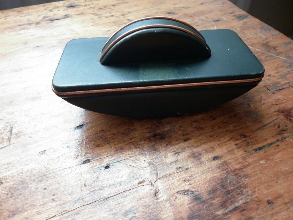 zeer mooie oude vloeipapierhouder, inktroller in leder, Ophalen of Verzenden, Huis en Inrichting