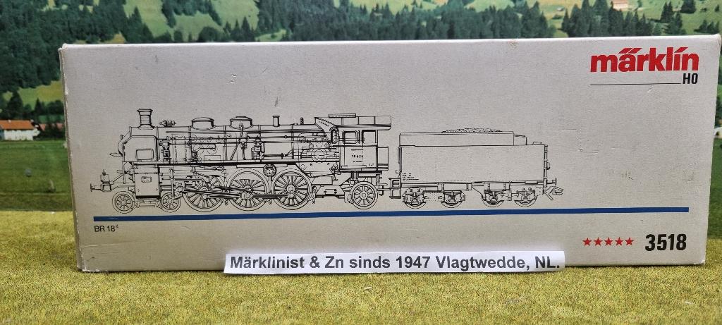 Märklin Rheingold 3518 BR 18.4 stoomlok DRG NIEUW !!, Wisselstroom, Locomotief, Nieuw, Ophalen of Verzenden
