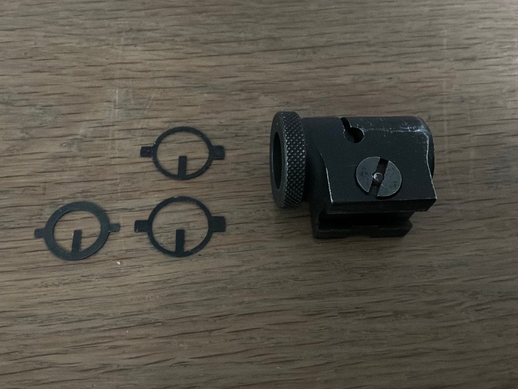 korrel tunnel met drie korrels 15 mm (richtkijker), Ophalen of Verzenden, Gebruikt