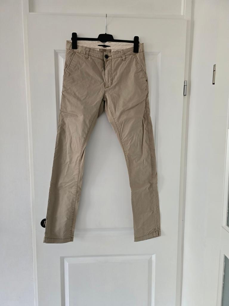 Nette beige broek - EUR 42 / USA 32, Maat 52/54 (L), Onbekend, Beige, Ophalen of Verzenden