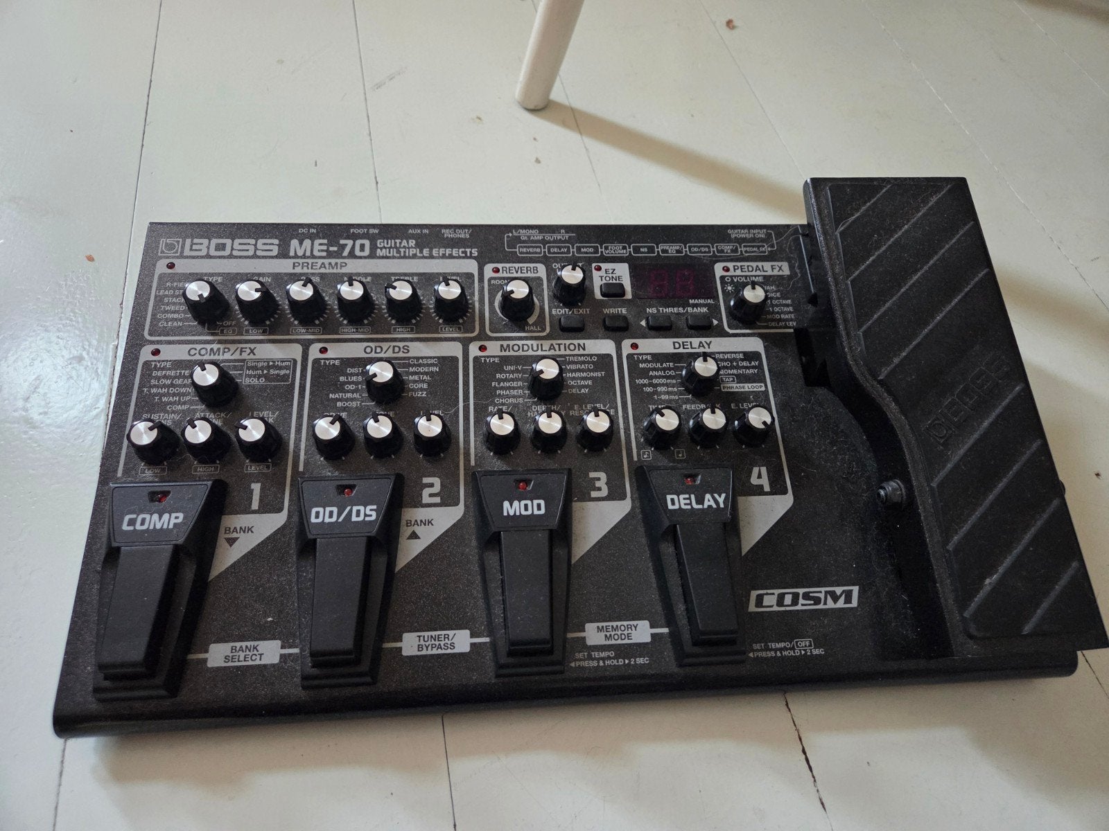 Boss ME-70 Gitaar Multi-effectpedaal, Muziek en Instrumenten, Effecten, Ophalen of Verzenden, Gebruikt, Delay of Echo