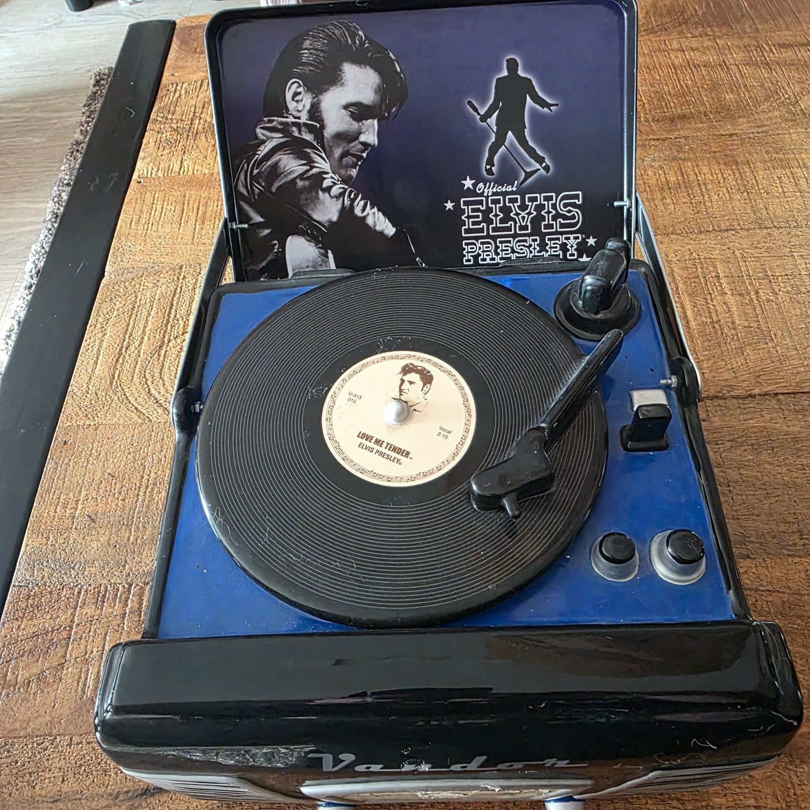 Elvis Presley platenspeler koekjestrommel Limited edition, Ophalen of Verzenden