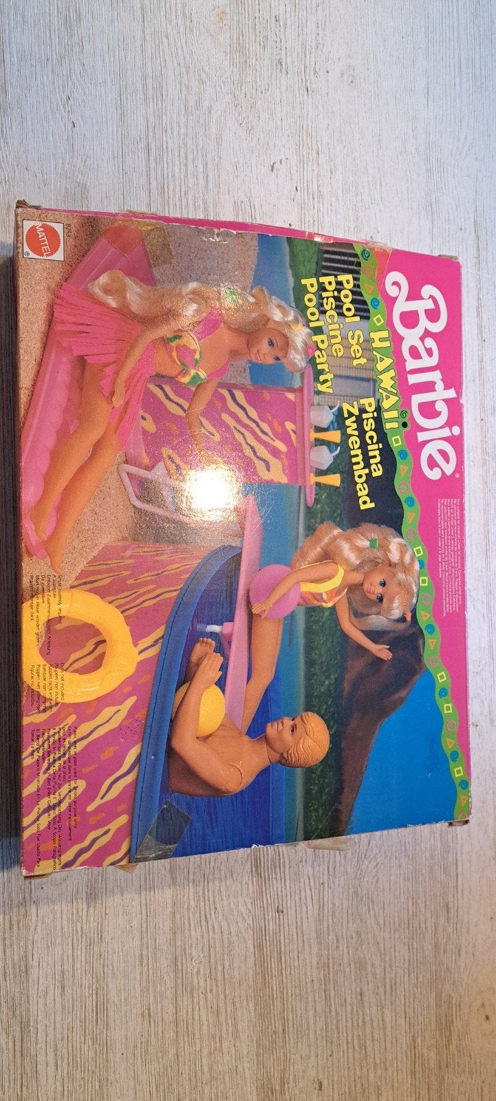 Vintage BARBIE HAWAI  POOLSET uit 1990., Ophalen of Verzenden, Nieuw, Pop