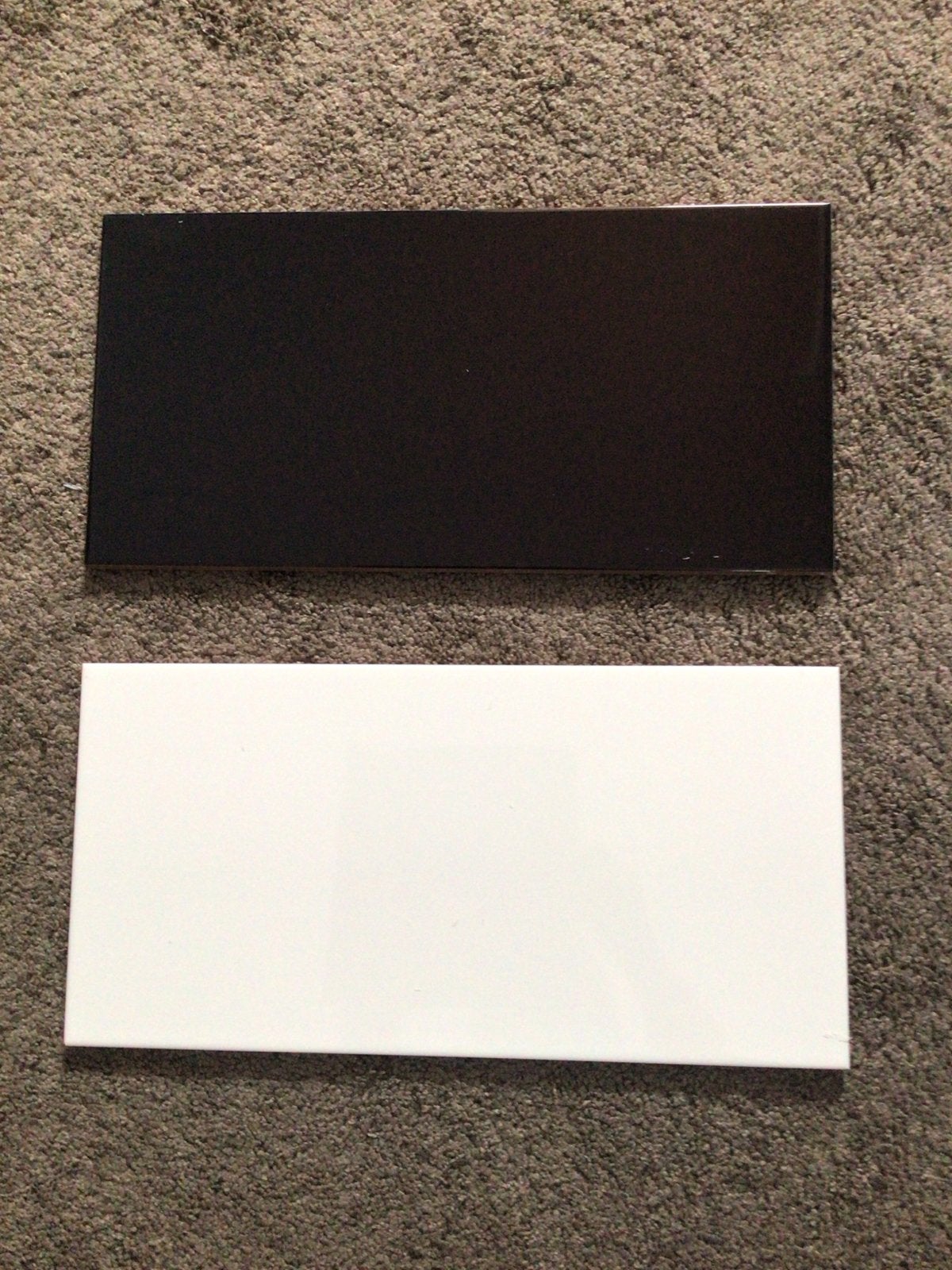 Zwart-witte keramische wandtegels, 20x40 cm 15xwit/5xzwart, Ophalen, Nieuw, 20 tot 40 cm, Minder dan 5 m²