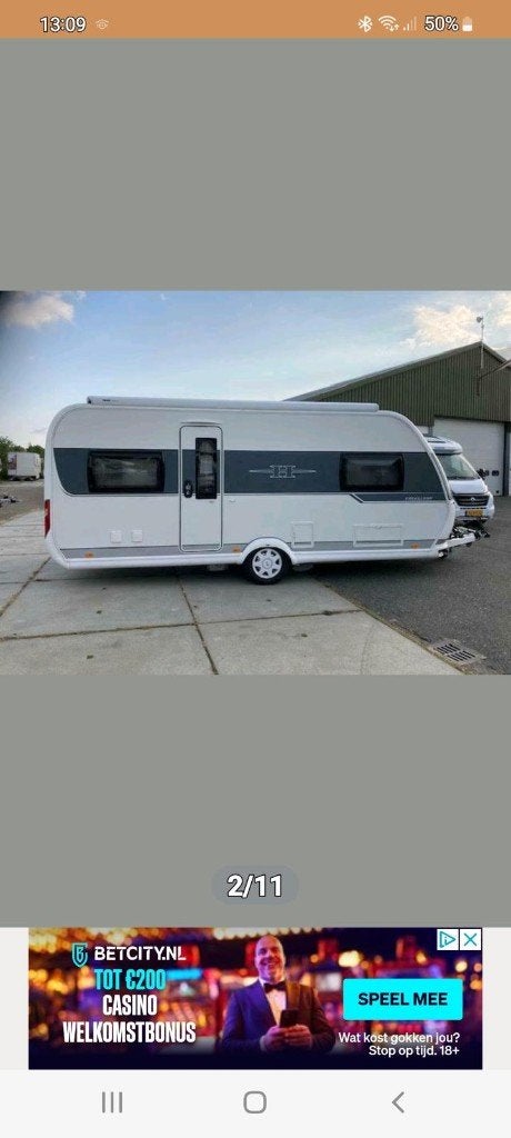 Hobby 540 ul 2017 enkele bedden met unica bologna 280, Fietsenrek, Rondzit, Hobby, Particulier