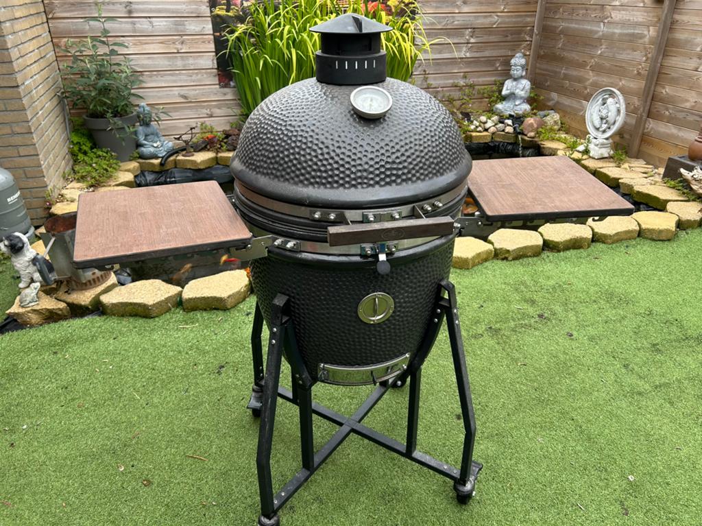 Kamado grizzly grills elite large, Tuin en Terras, Houtskoolbarbecues, Ophalen, Gebruikt, Met accessoires