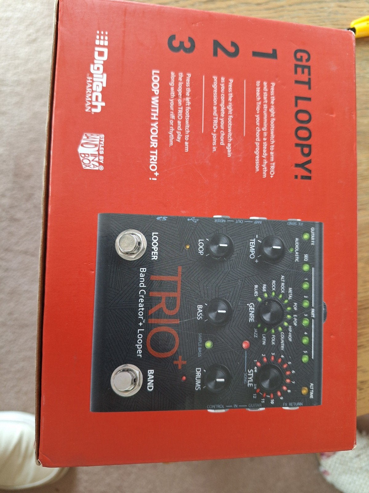 DigiTech TRIO+ Band Creator + Looper gitaarpedaal, Ophalen of Verzenden, Zo goed als nieuw, Multi-effect