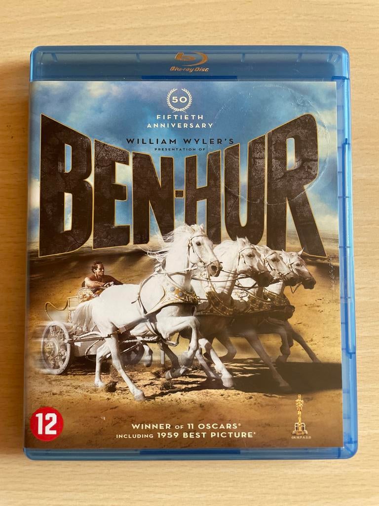 Ben-Hur (50th Anniversary) Blu-ray - Klassieke Film, Cd's en Dvd's, Ophalen of Verzenden, Zo goed als nieuw, Klassiekers