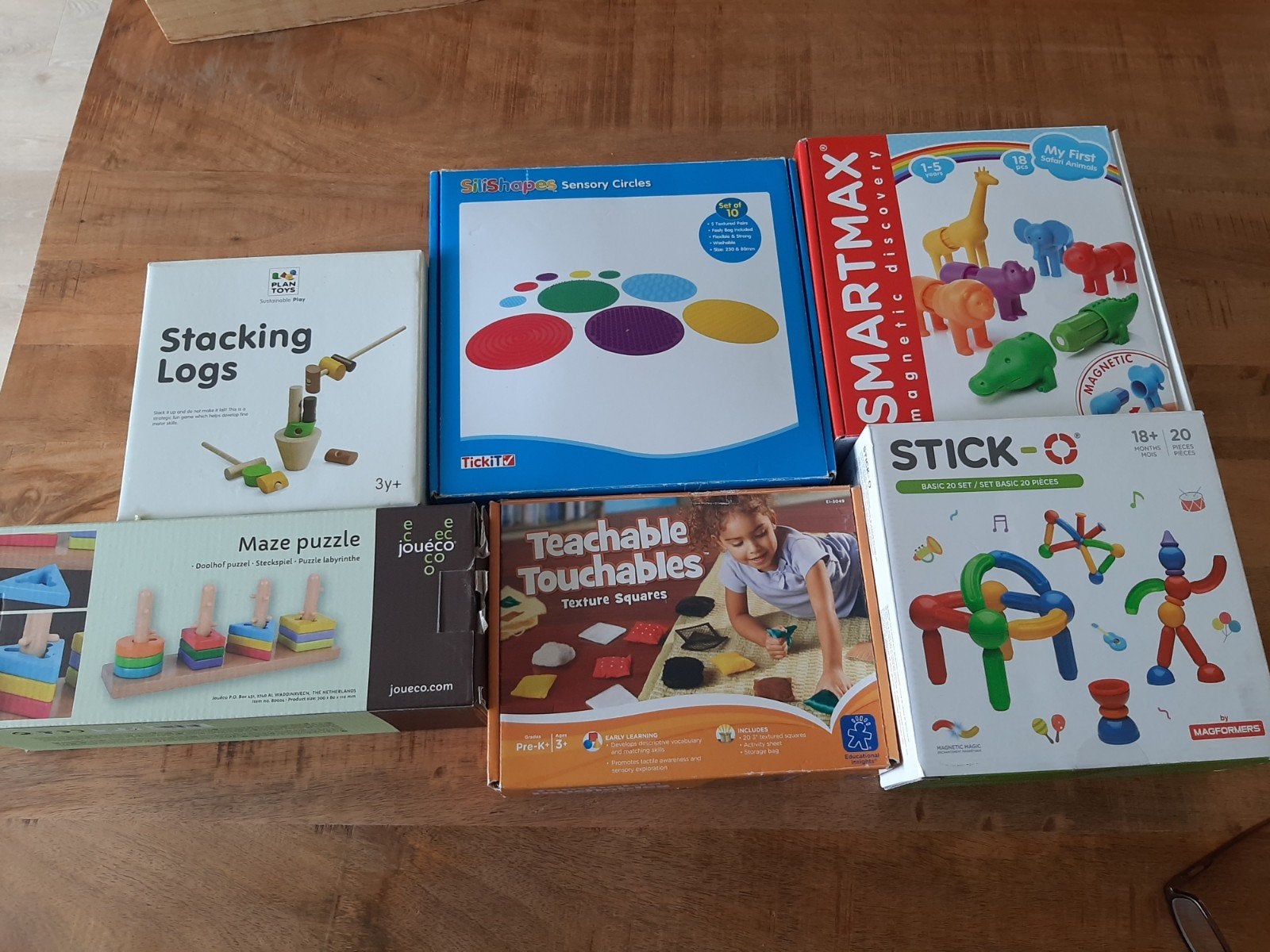 Educatief Speelgoed Bundel: sensorische ontwikkeling, Kinderen en Baby's, Ophalen of Verzenden, Zo goed als nieuw, Bouwen