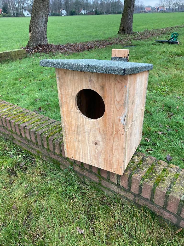 Nestkast voor Bosuil met Dakleer, Ophalen of Verzenden, Nieuw