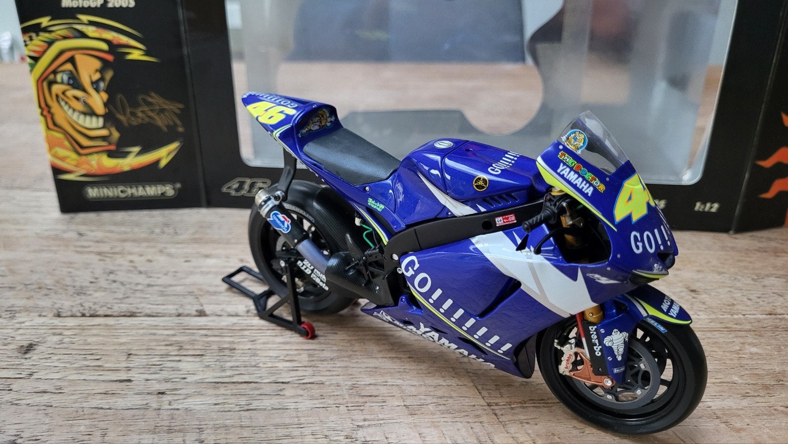 Minichamps 1:12 Valentino Rossi 2005, Ophalen of Verzenden, Zo goed als nieuw, 1:9 t/m 1:12, Motor