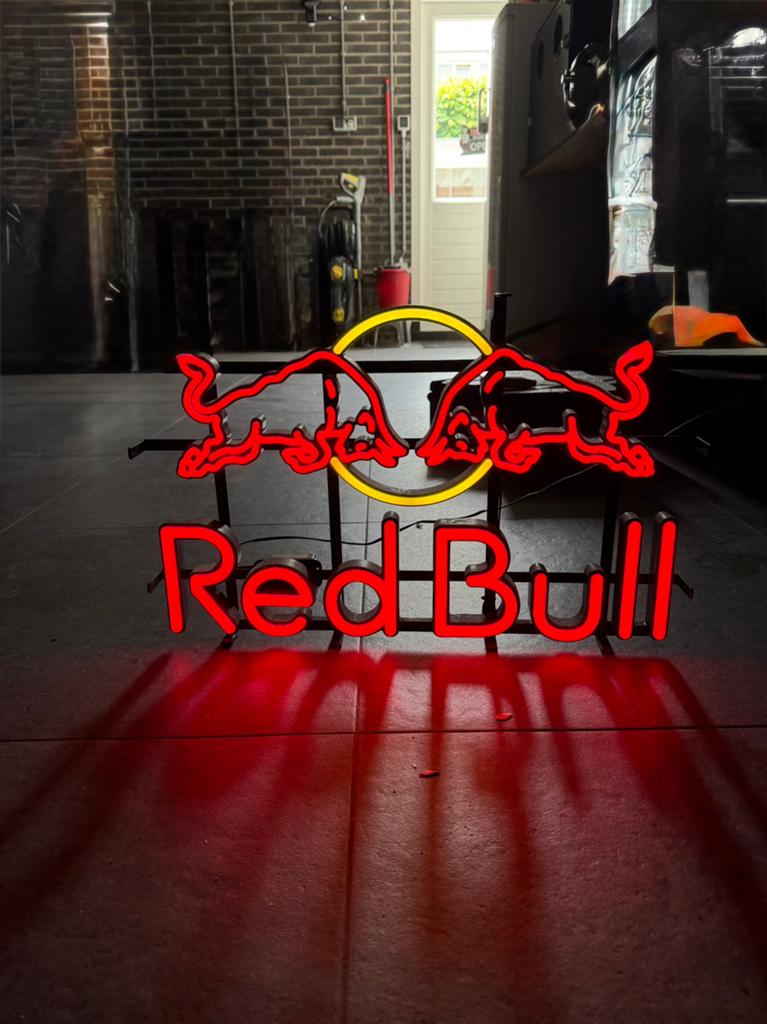 Red Bull LED neon verlichting - dimbaar en helder licht, Ophalen, Zo goed als nieuw, Lichtbak of (neon) lamp