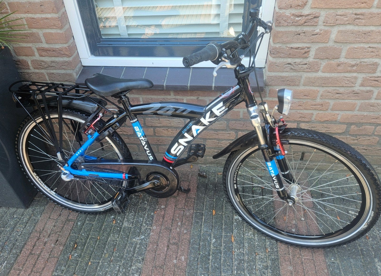 24 inch.Batavus Snake aluminium frame 3 versnellingen, Ophalen, Terugtraprem, 24 inch, Zo goed als nieuw