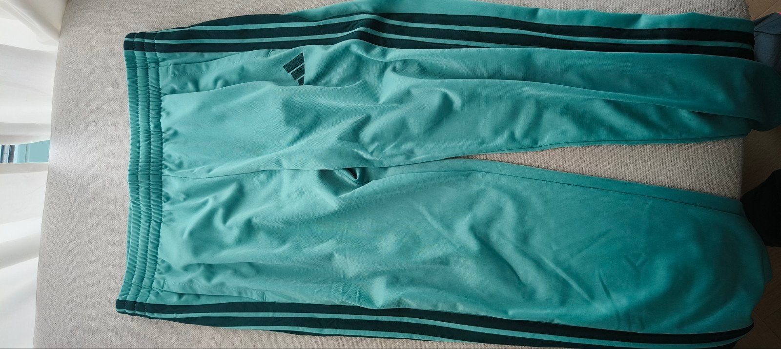Adidas Blauwe Broek Dames maat L, Ophalen, Maat 42/44 (L), Nieuw, Lang