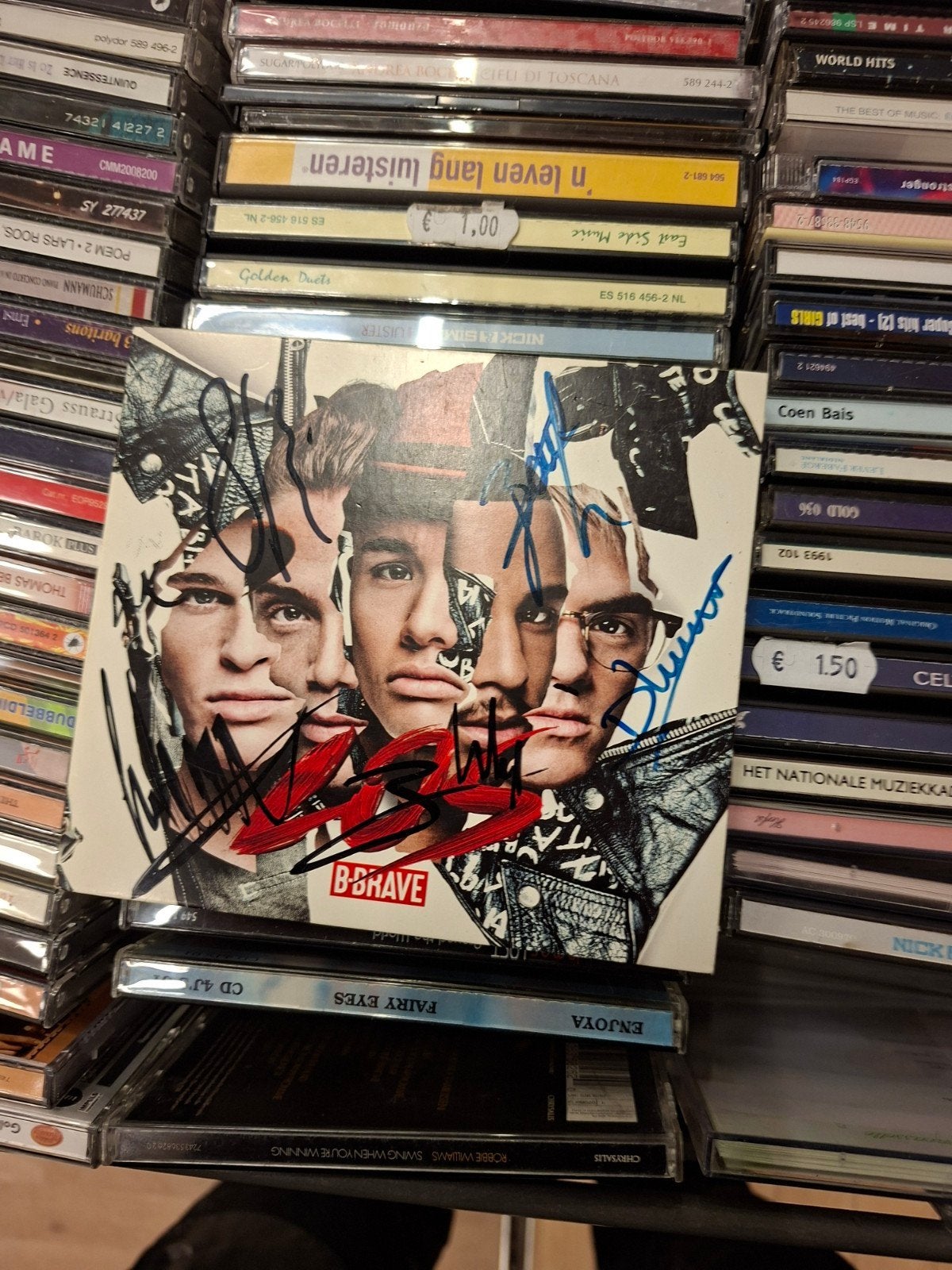 B-Brave CD gesigneerd - Uniek verzamelobject!, Gebruikt, Ophalen of Verzenden, Gesigneerd, Boybands & Girlbands