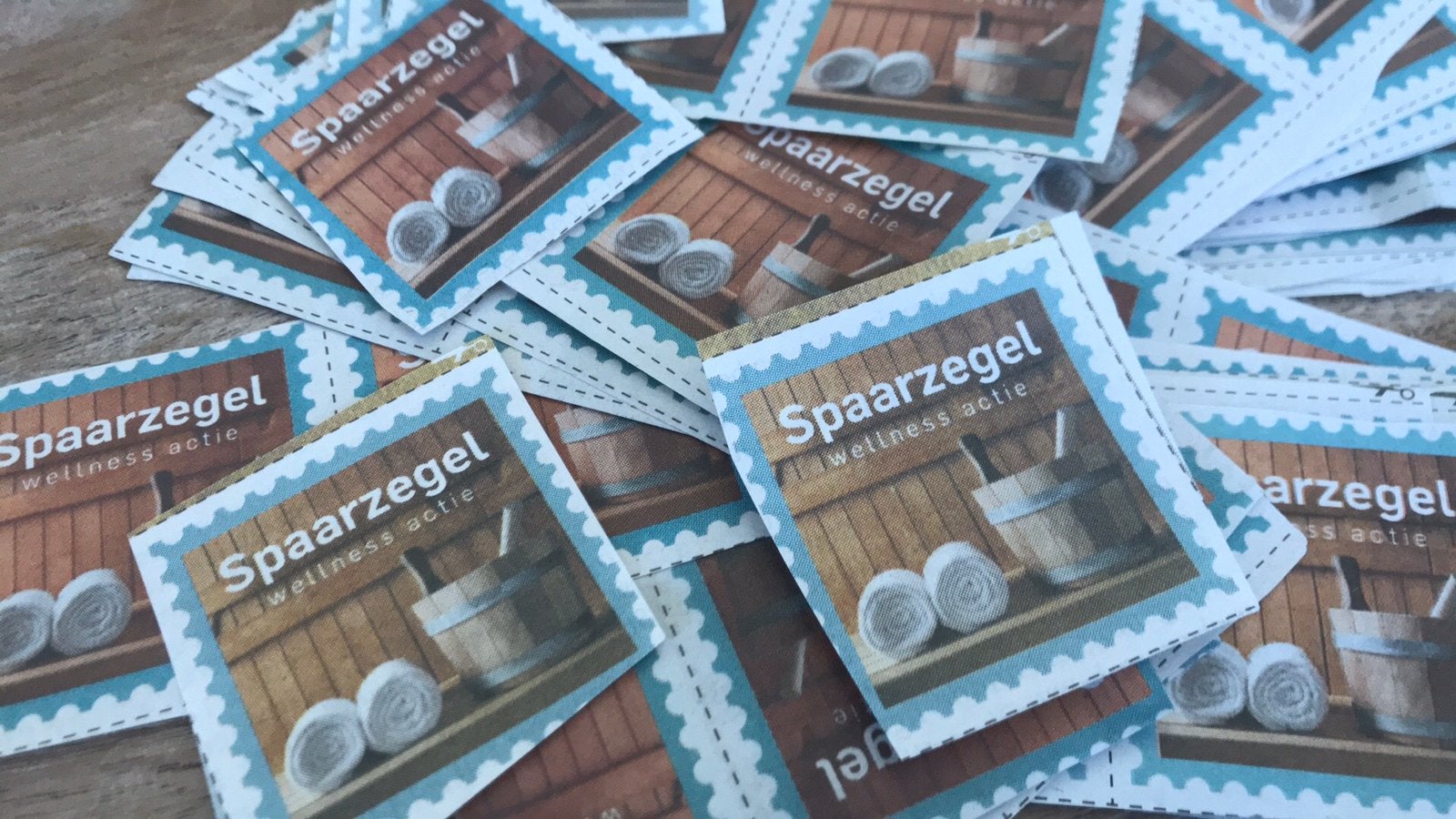 Veel wellness sauna spaarzegels krantsparen krantspaarzegels, Ophalen of Verzenden, Overige soorten, Zegels, Bonnen of Punten