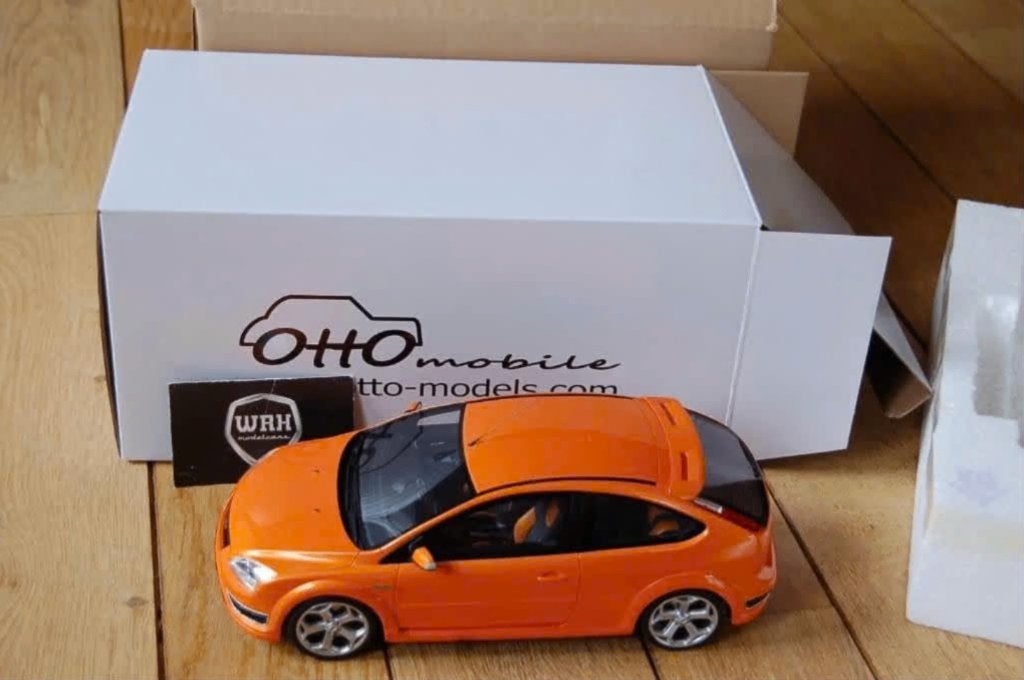 1:18 FORD FOCUS MK2 ST orange Otto mobile OT961 in doos WRH, Hobby en Vrije tijd, Modelauto's | 1:18, Verzenden, Zo goed als nieuw