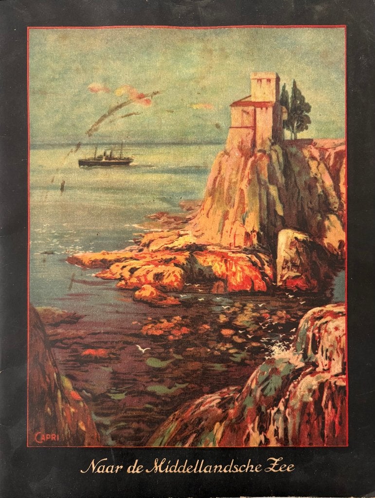 Niemeijer Plaatjesalbum Naar de Middellandse Zee (1930), Ophalen of Verzenden, Gelezen, Th. Niemeijer, Plaatjesalbum