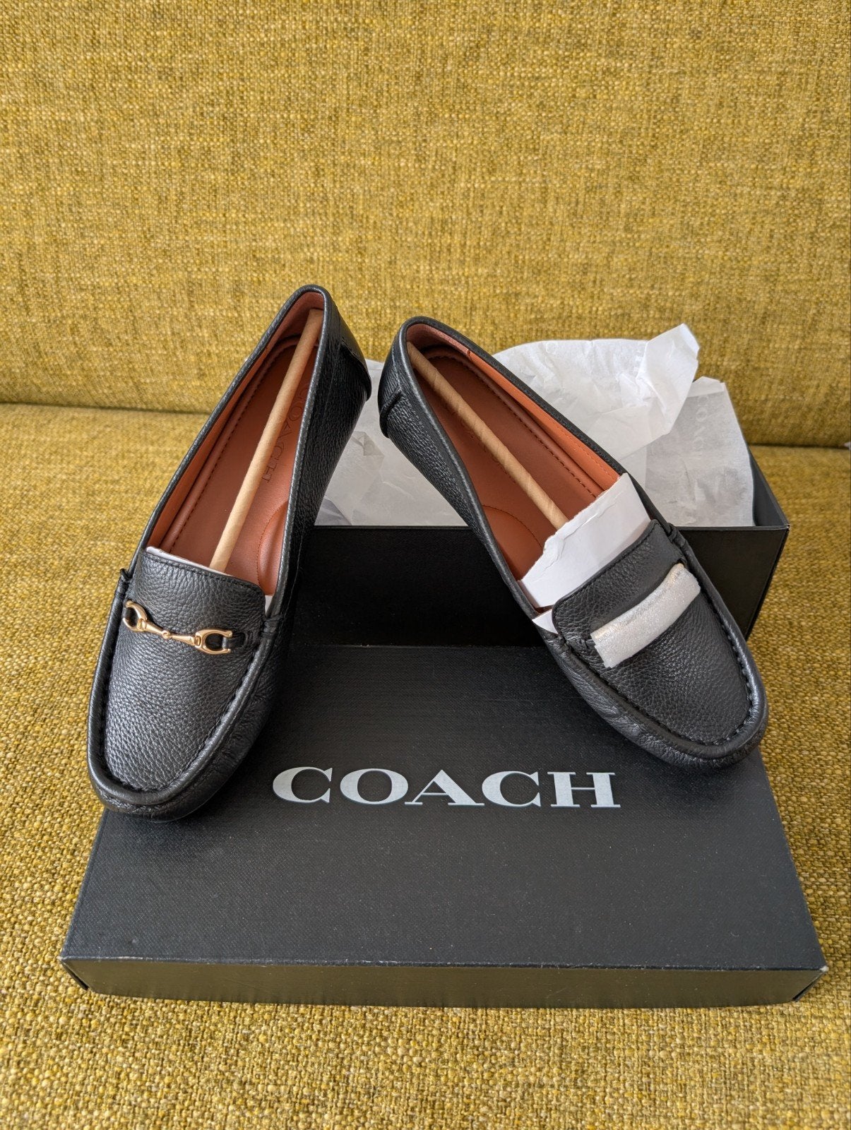 Coach Mavis Leren Loafers Zwart Authentiek en NiEUW- Maat 37, Kleding | Dames, Nieuw, Ophalen of Verzenden, Coach, Instappers