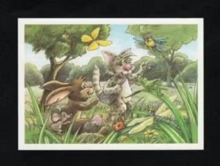 Fantasie Konijn Kat Mol Muis Vlinder Libelle Lieveheersbeest, Verzamelen, Ophalen of Verzenden, 1980 tot heden, Ongelopen, Wild dier
