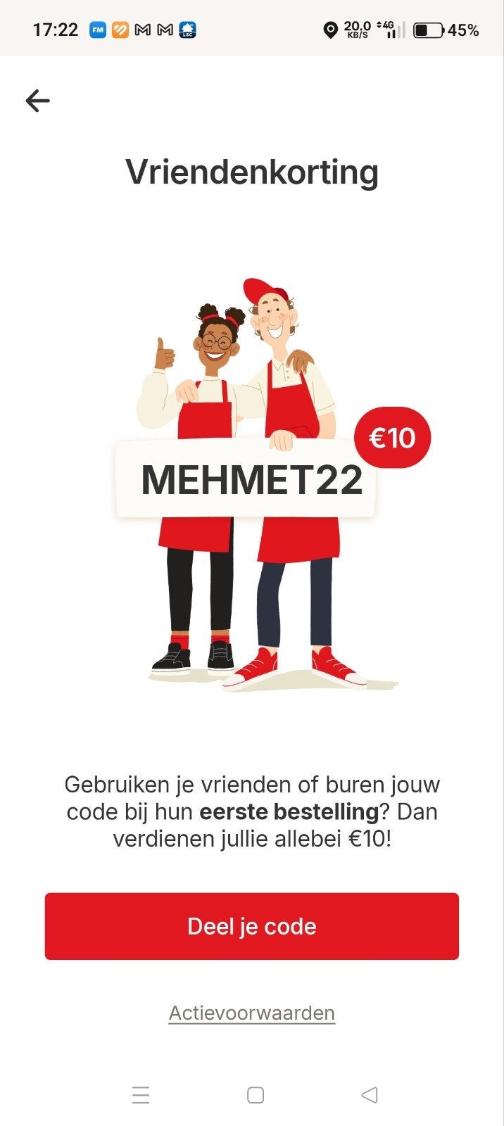Picnic 10€ kortingscode : MEHMET22, Eén persoon, Kortingsbon
