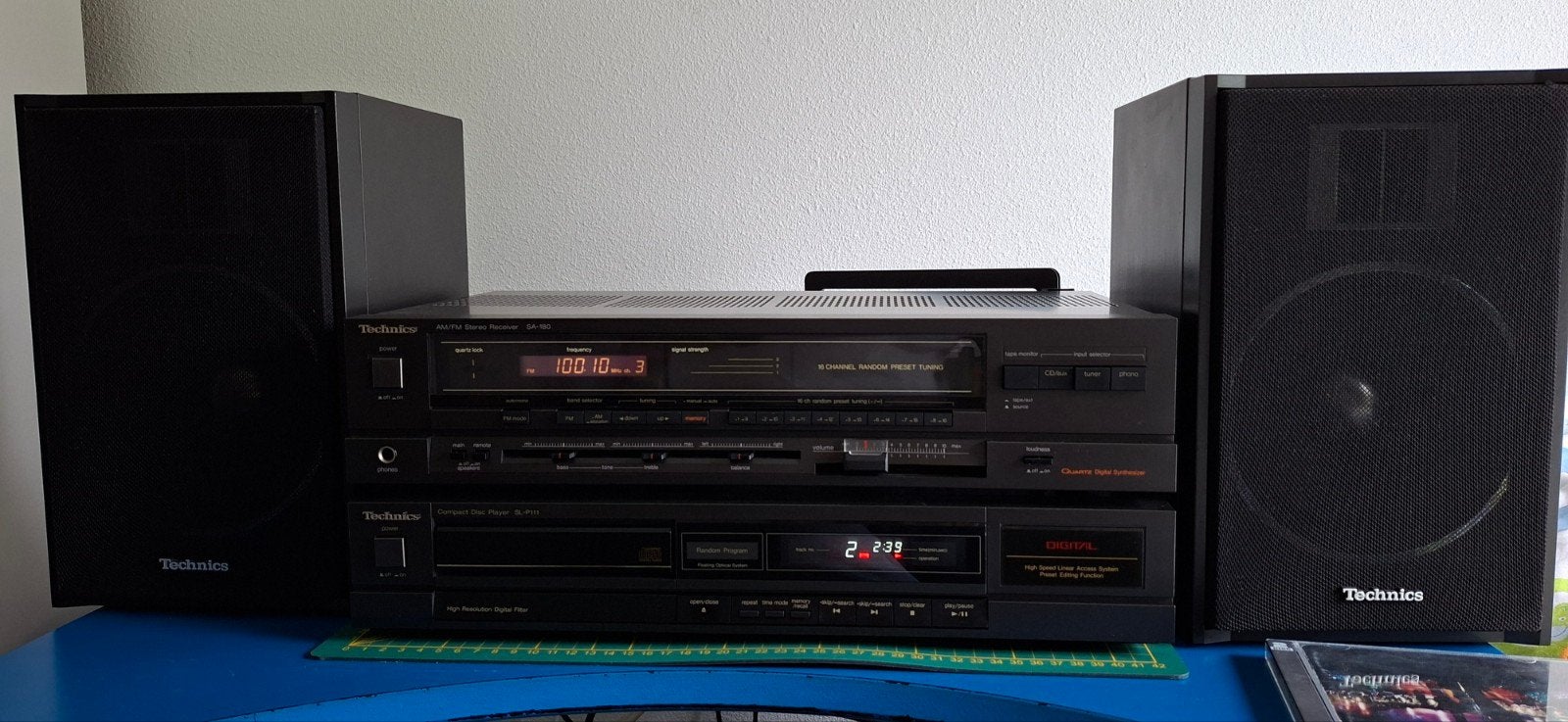 Technics Stereo Set CD-speler, Tuner/Receiver en Speakers, Audio, Tv en Foto, Ophalen, Gebruikt, Cd-speler, Losse componenten
