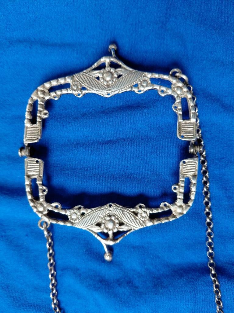zilver antiek tasbeugeltje, Verzenden, Zilver