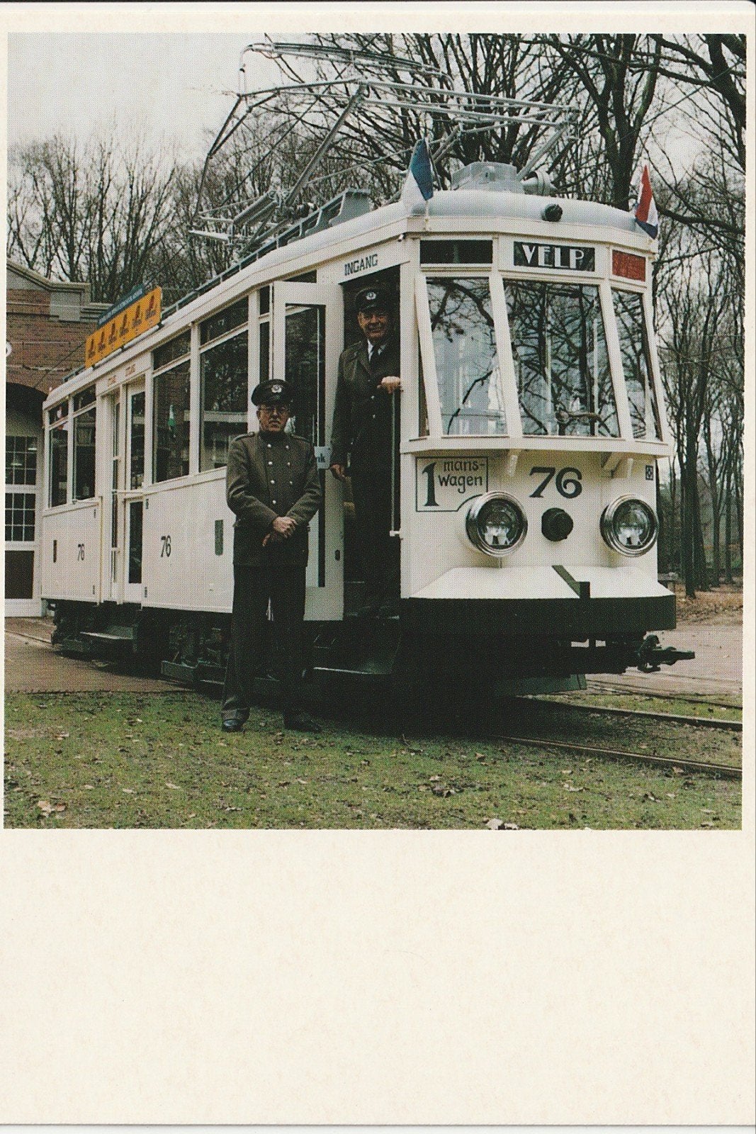 ARNHEM OPENLUCHTMUSEUM TRAMREMISE GETA TRAM 76 MET BEMANNING, Verzamelen, Ophalen of Verzenden, 1980 tot heden, Ongelopen, Gelderland