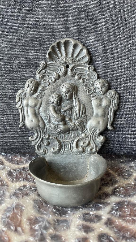 Wijwatervat, Antiek en Kunst, Antiek | Tin, Ophalen of Verzenden