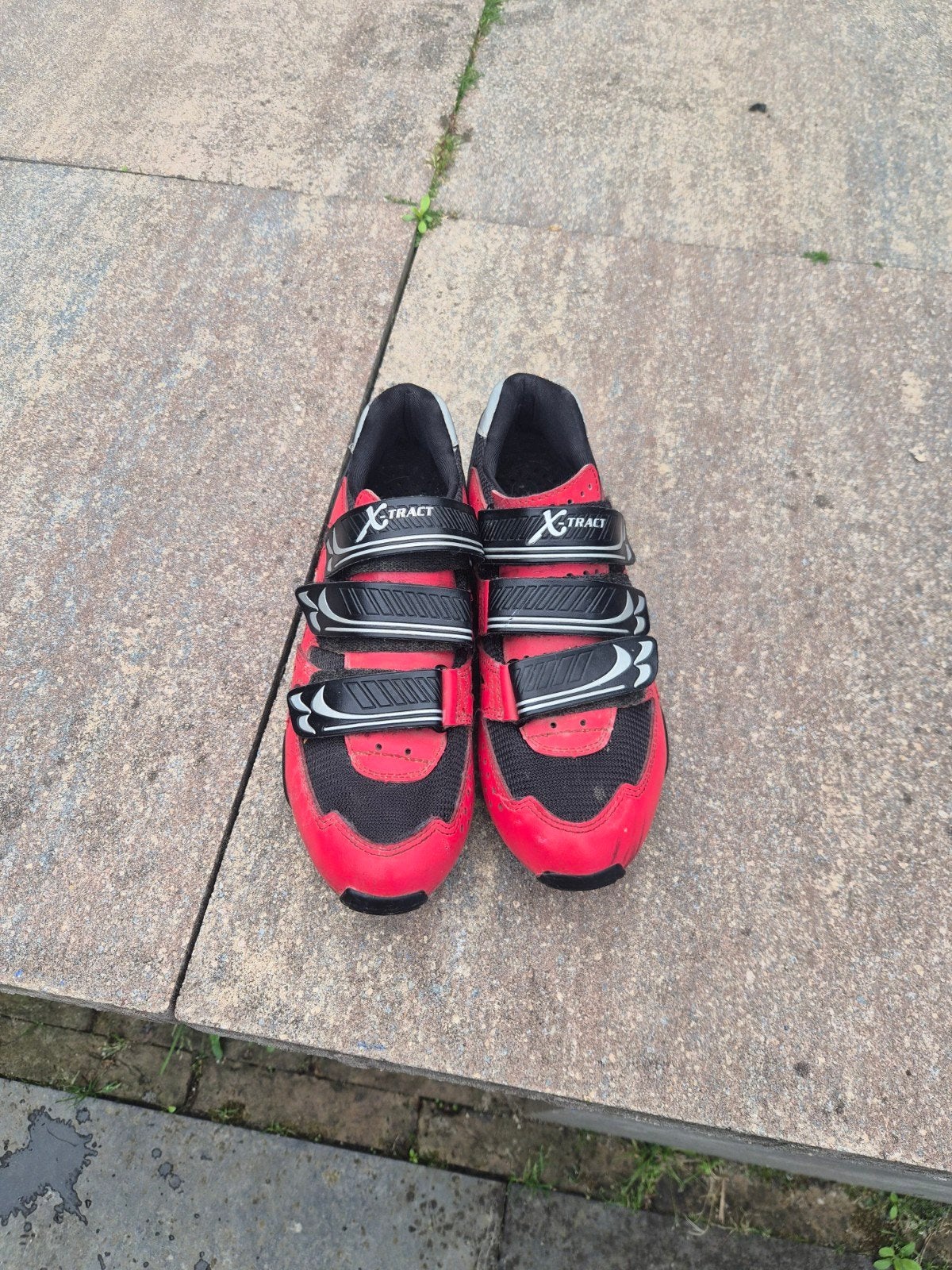 X-Tract fietsschoenen rood/zwart - Maat 41, Fietsen en Brommers, Gebruikt, Schoenen, Ophalen of Verzenden, X-Tract