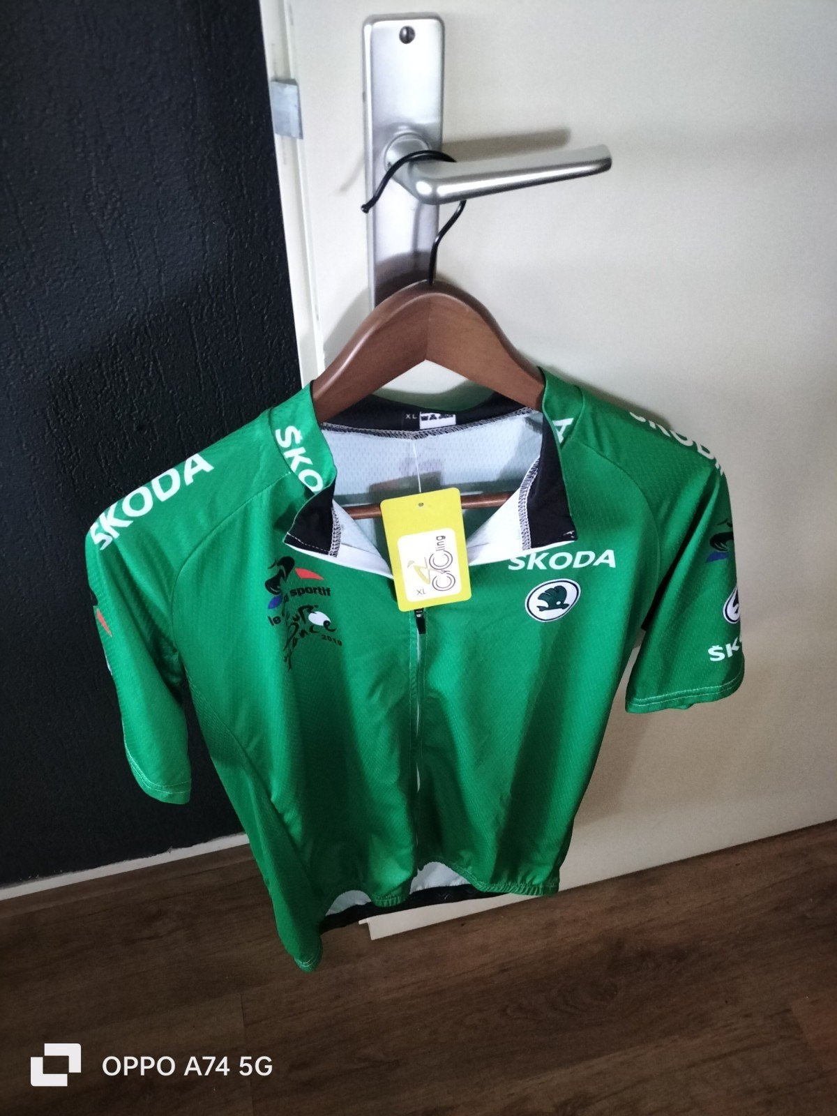 Nieuw Skoda Tour de France Groen Wielershirt XL, Ophalen of Verzenden
