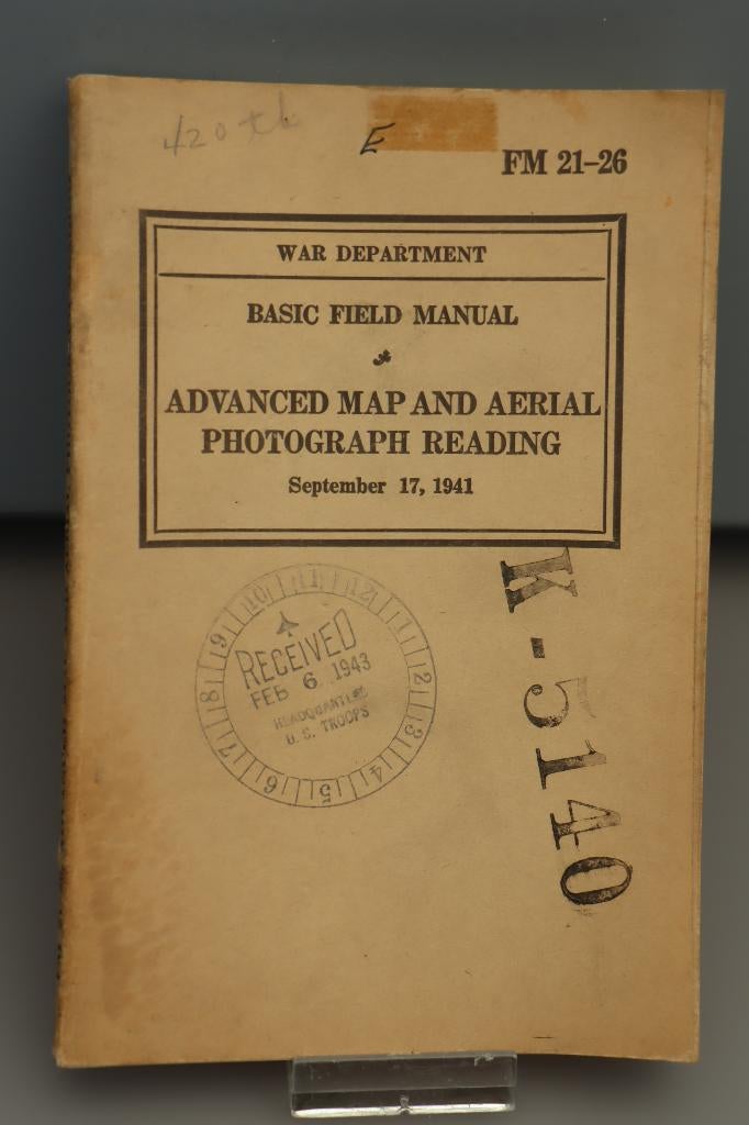 Field Manual 1941, Ophalen of Verzenden, Landmacht, Amerika, Overige typen