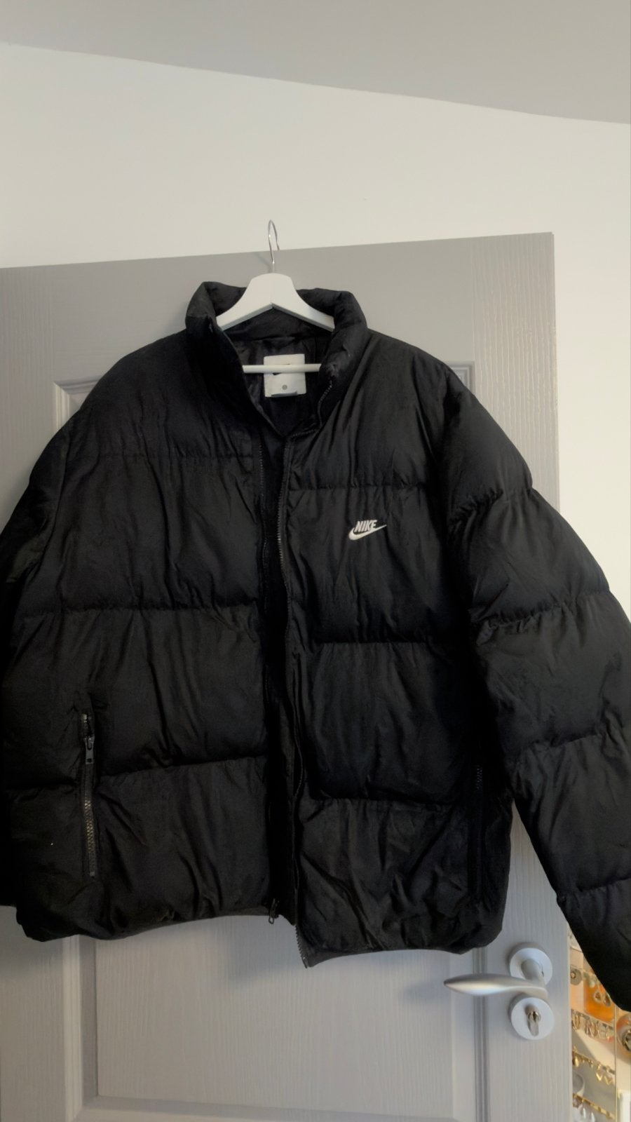 Nike Therma Fit Club Puffer Jacket Maat L, Kleding | Heren, Ophalen of Verzenden, Zo goed als nieuw, Maat 52/54 (L), Zwart