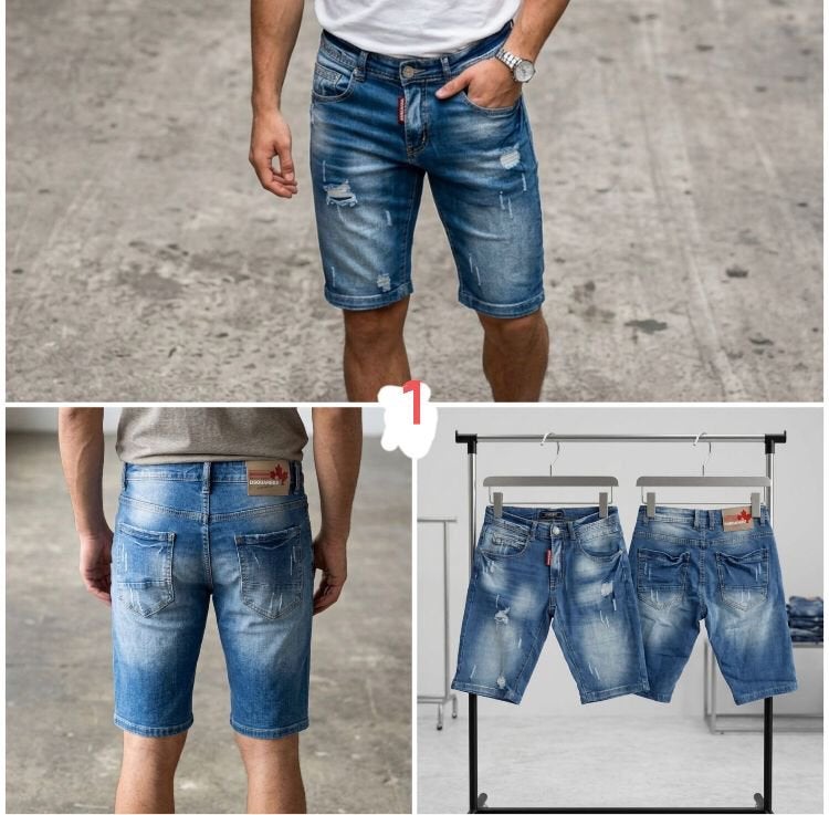 Dsquared korte spijkerbroeken, Ophalen of Verzenden, Nieuw, Blauw, W32 (confectie 46) of kleiner