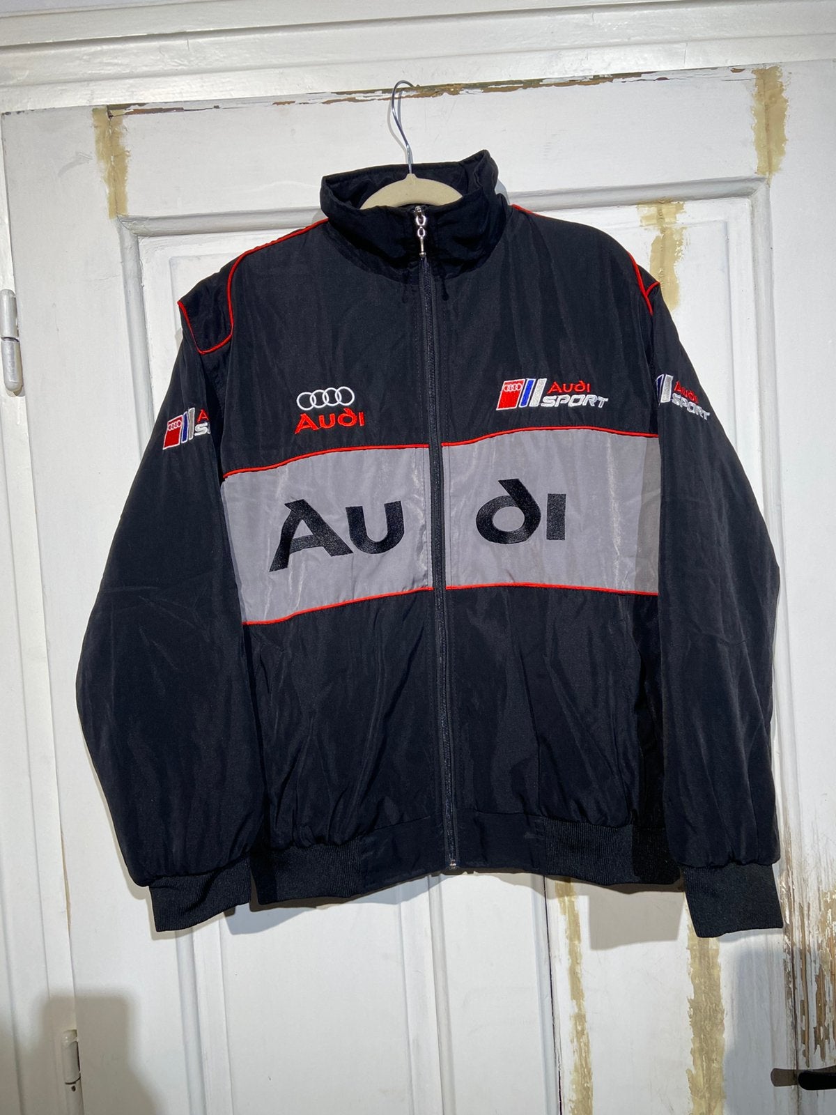 Audi Sport Racing-jas (maat L) vintage f1, Ophalen of Verzenden, Zo goed als nieuw, Maat 52/54 (L), Zwart