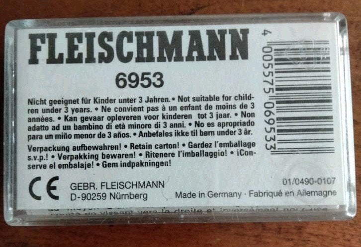 Fleischmann 6953 Oponthoudschakelaar (2 stuks), Ophalen of Verzenden, Gelijkstroom, Fleischmann